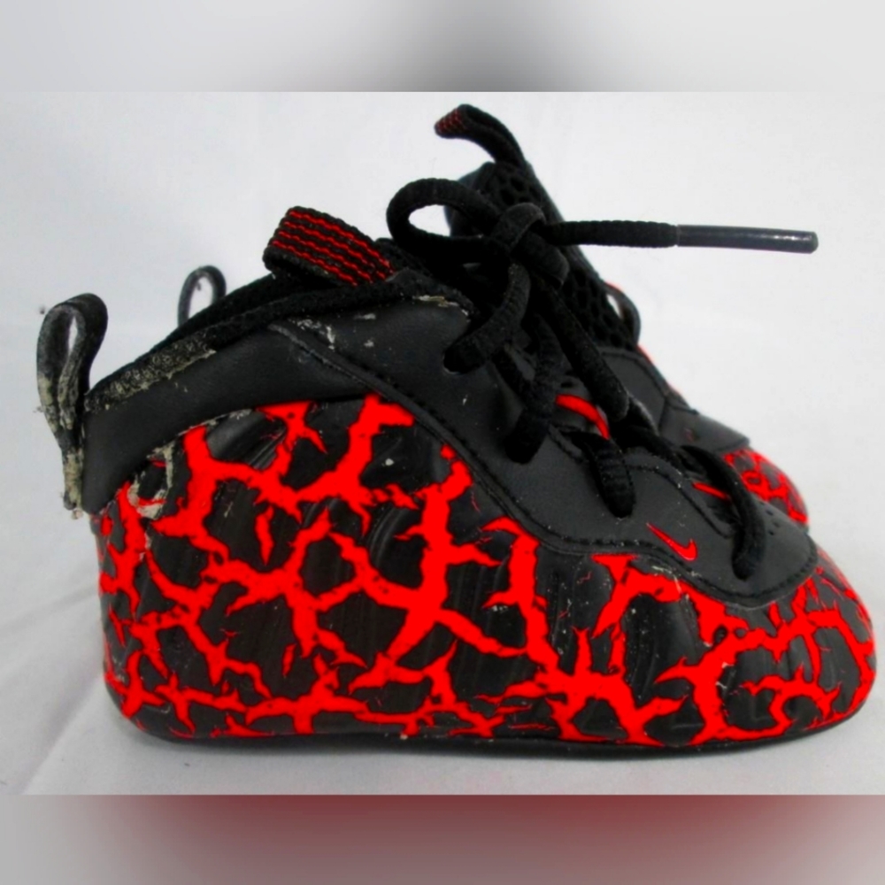 Nike Little Posite One Crib ' Lava '